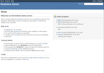 Redmine Demo at http://demo.redmine.org